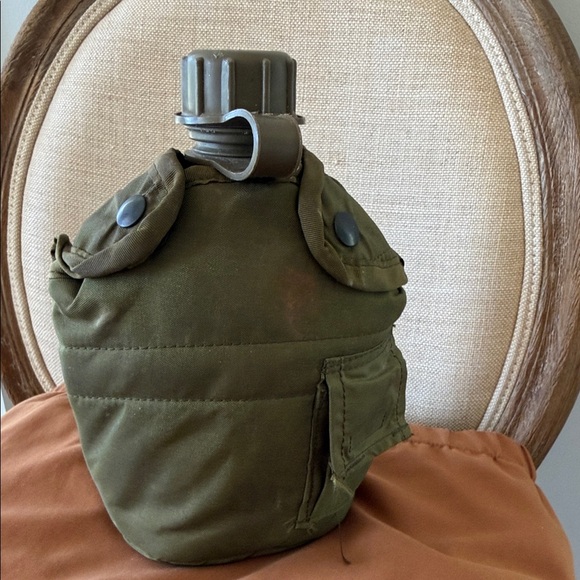 Other - GI OD 1 Qt Canteen with 1QT Canteen Cover W/Alice Clips US Army